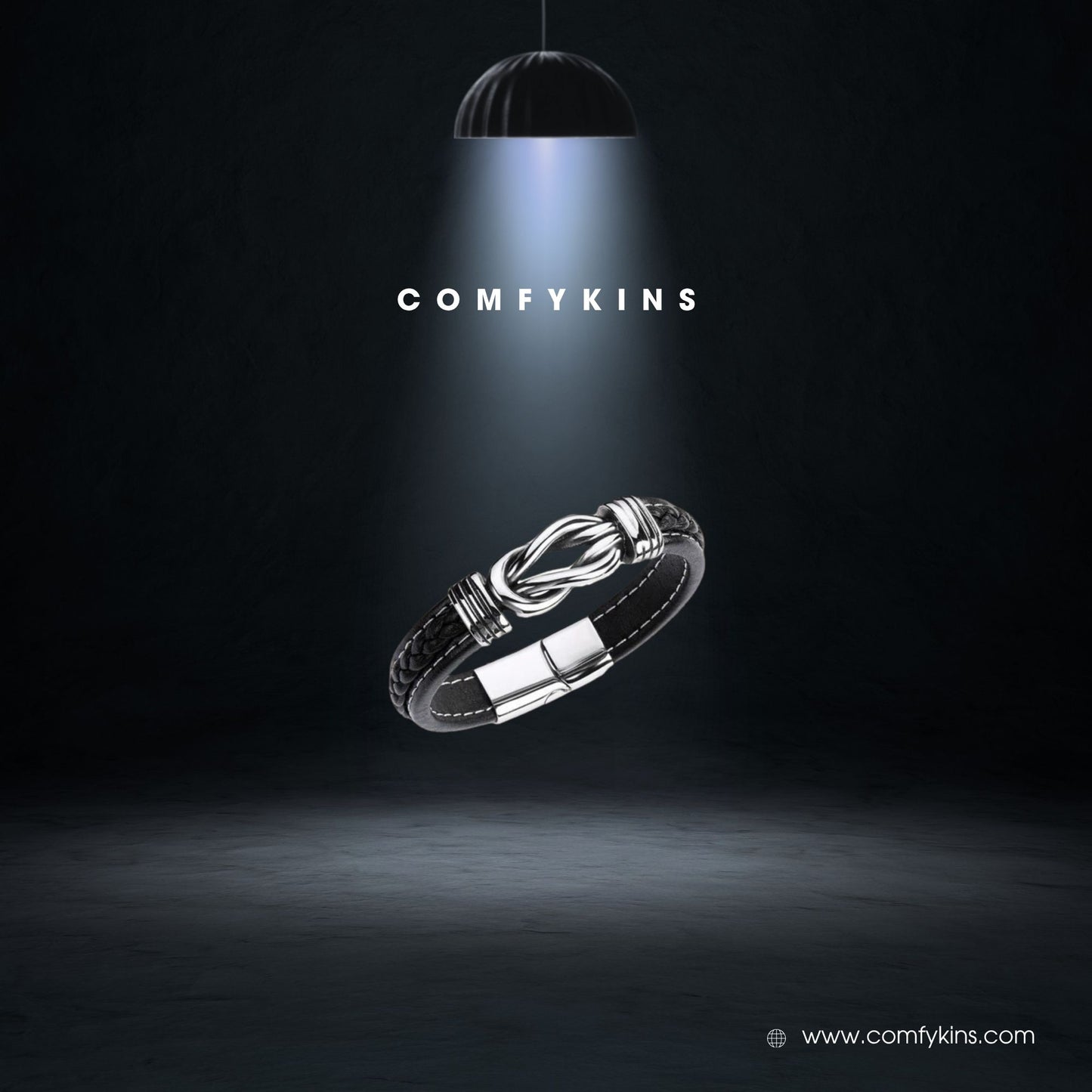 Men’s knot bracelet in vegan leather, sentimental gift...